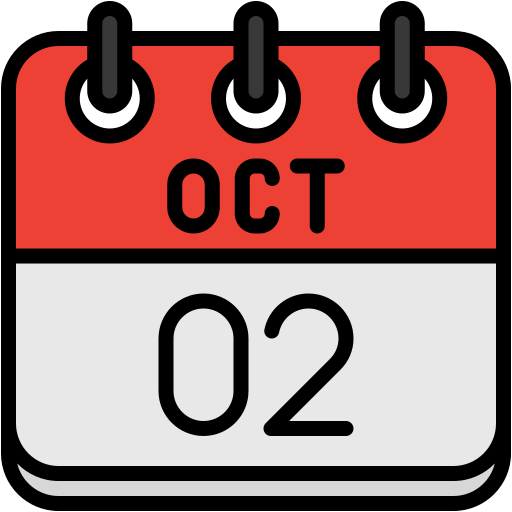 2 de octubre icono gratis