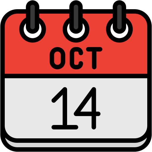 14 de octubre icono gratis