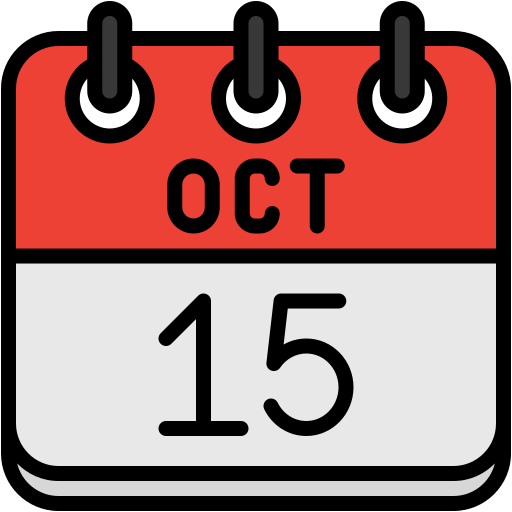 15 de octubre icono gratis