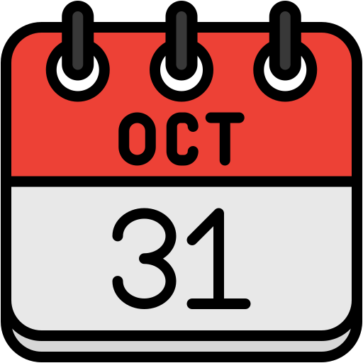 31 de octubre icono gratis