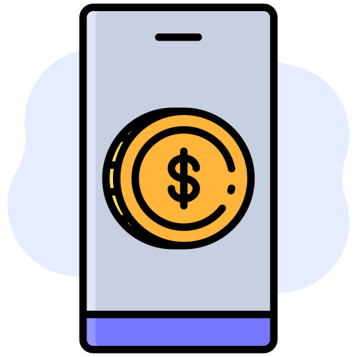 Digital money free icon