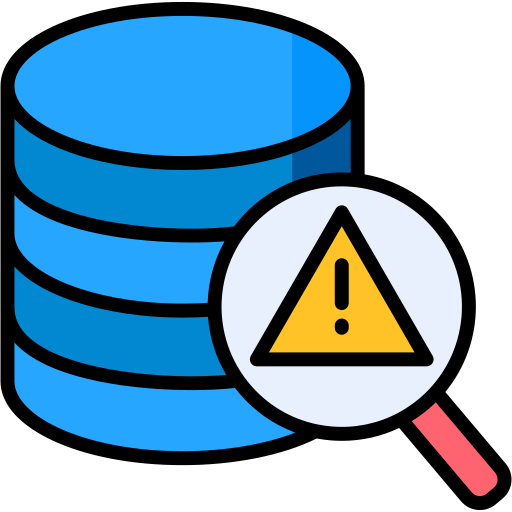 error de base de datos icono gratis