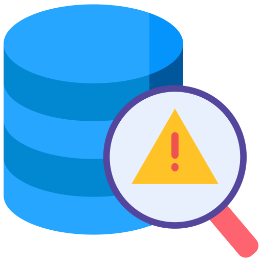 error de base de datos icono gratis