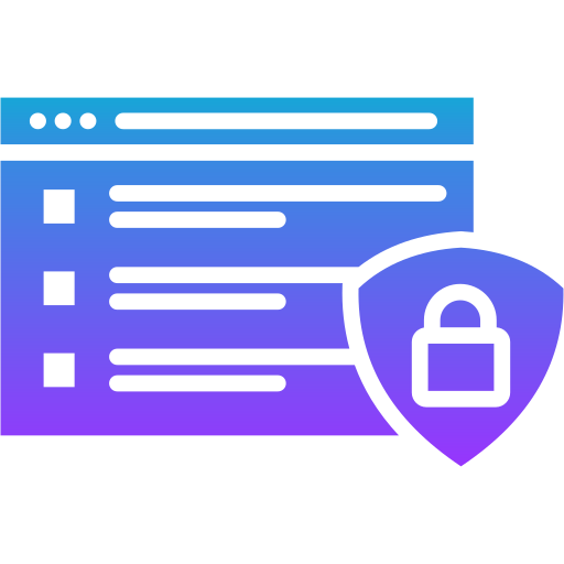 seguridad web icono gratis