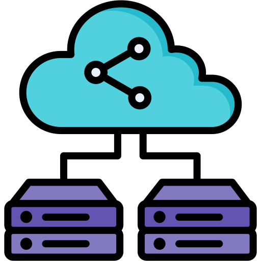 compartir base de datos icono gratis