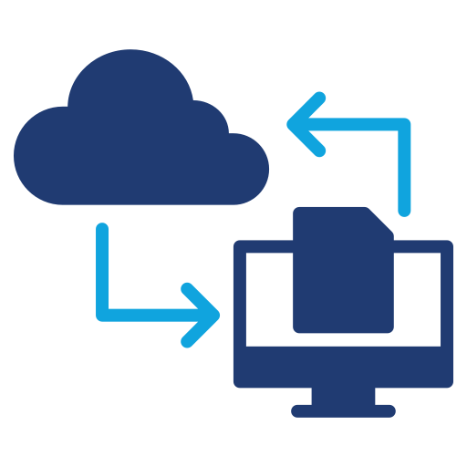 transferencia de datos icono gratis