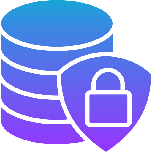seguridad de datos icono gratis