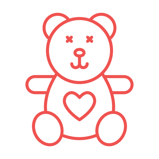 oso de peluche icono gratis