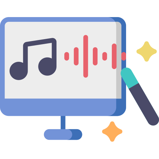 Edición de música icono gratis