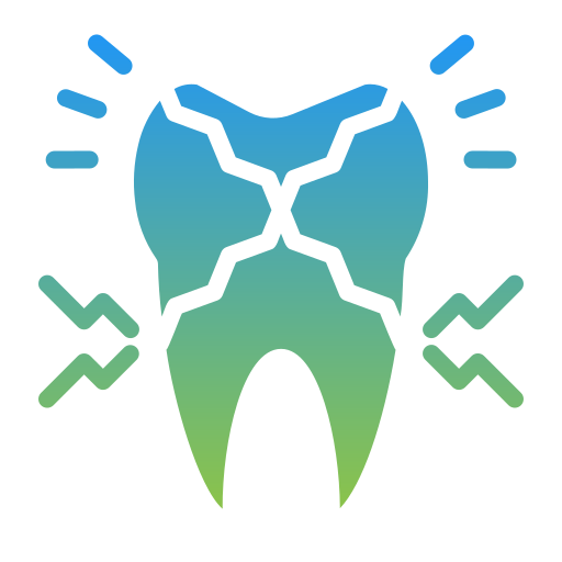 Broken tooth free icon