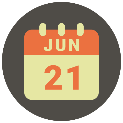 21 de junio icono gratis