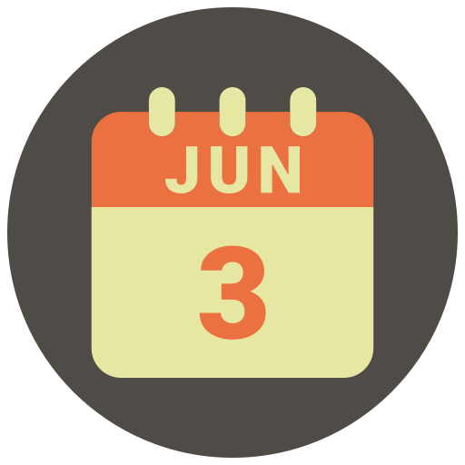 3 de junio icono gratis