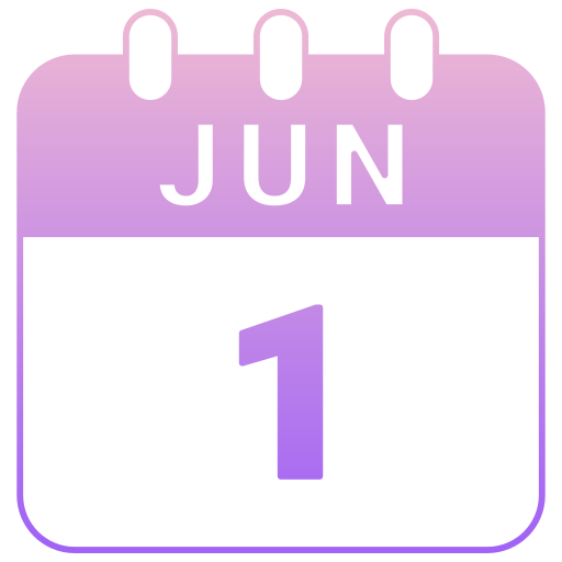 1 de junio icono gratis