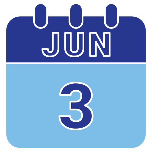 3 de junio icono gratis