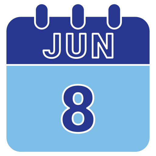 8 de junio icono gratis