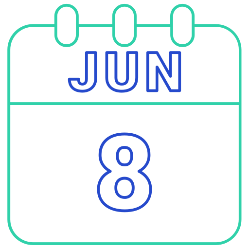 8 de junio icono gratis