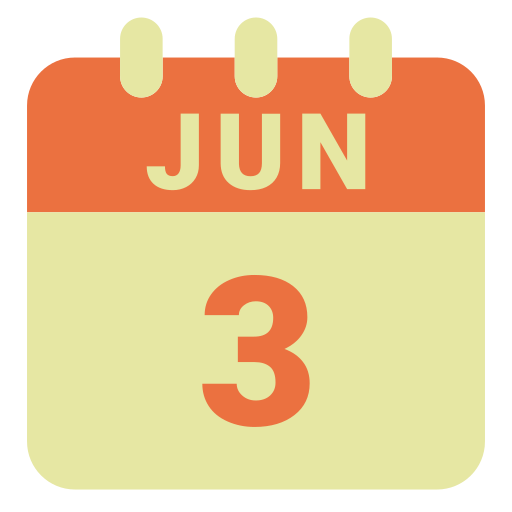 3 de junio icono gratis