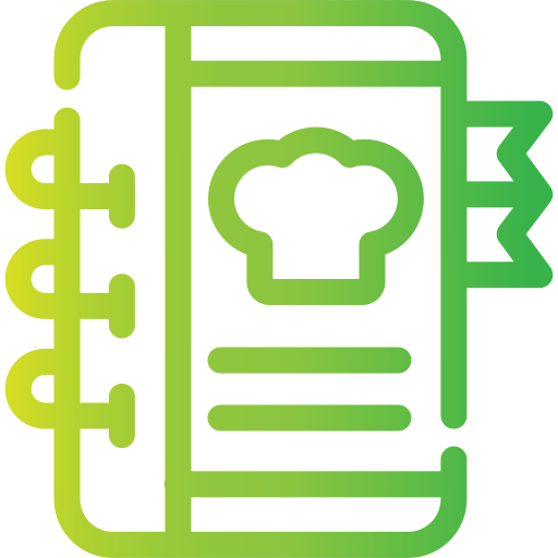 libro de recetas icono gratis