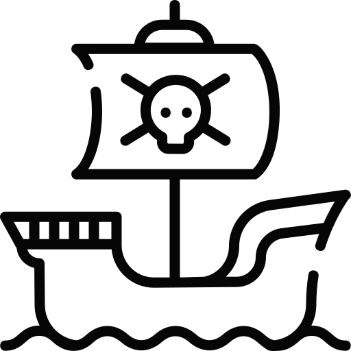 Pirate ship - Free transport icons