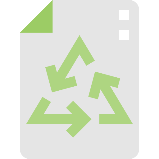 Papel reciclado icono gratis