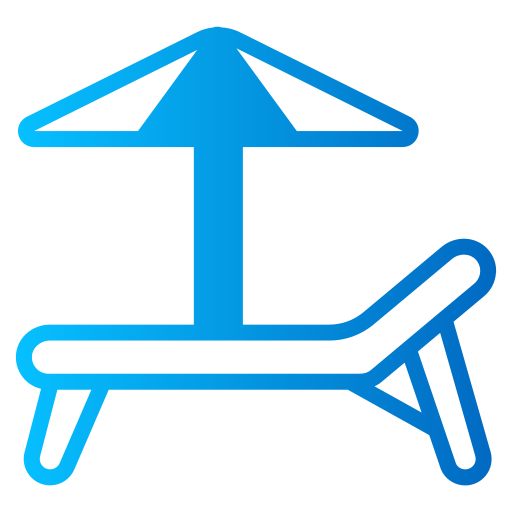 silla de playa icono gratis