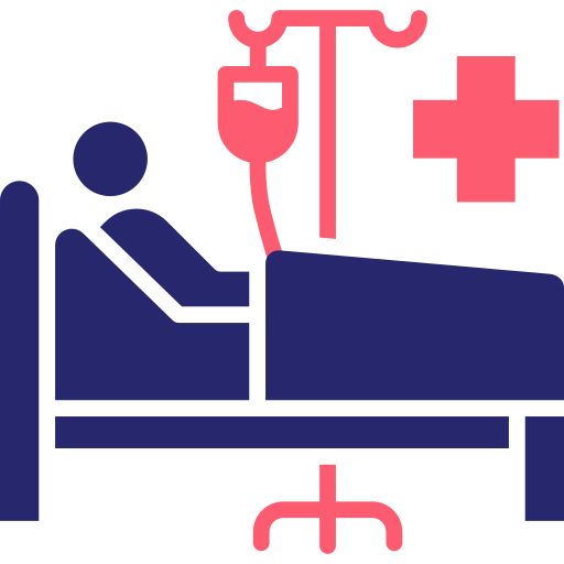 cama de hospital icono gratis