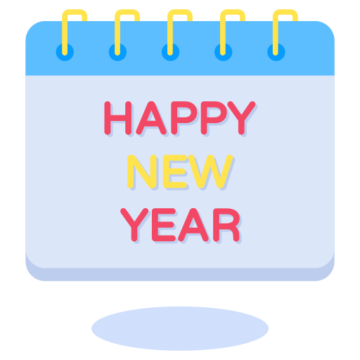 feliz año nuevo icono gratis