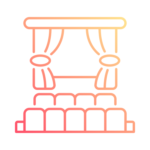 telón de teatro icono gratis