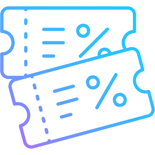 cupón de descuento icono gratis