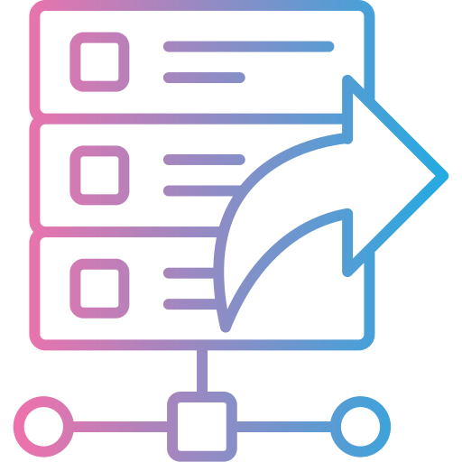 compartir base de datos icono gratis