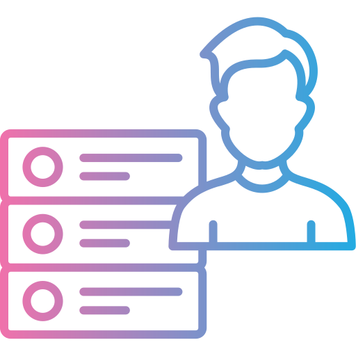 usuario de la base de datos icono gratis