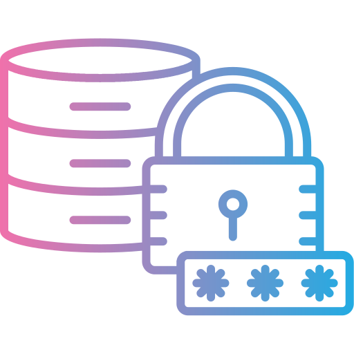 base de datos segura icono gratis