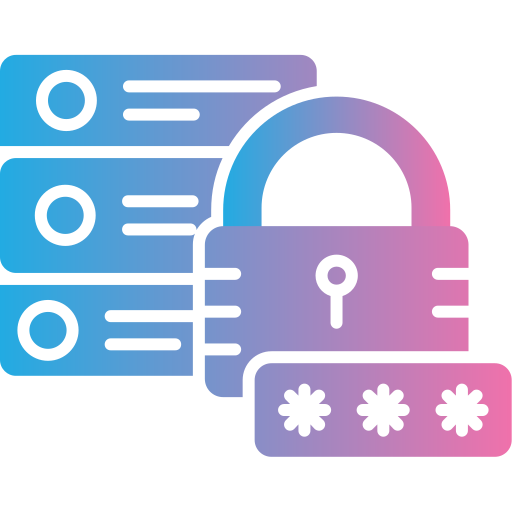 seguridad de la base de datos icono gratis