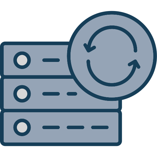 sincronización de datos icono gratis