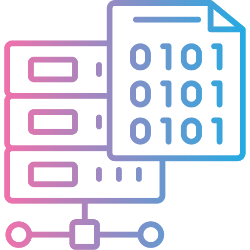 codificación de base de datos icono gratis