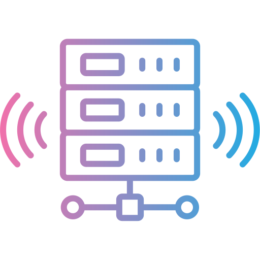 base de datos inalámbrica icono gratis