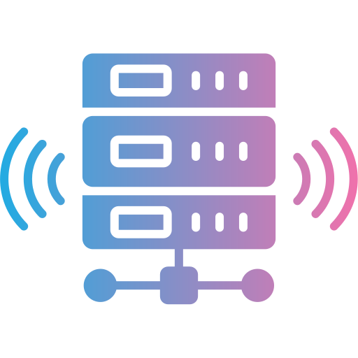 base de datos inalámbrica icono gratis