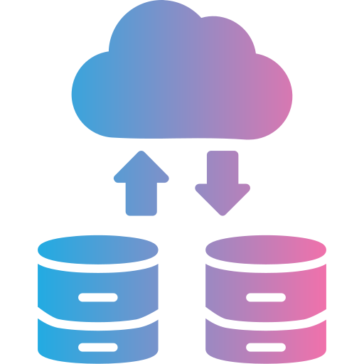 gestión de bases de datos en la nube icono gratis