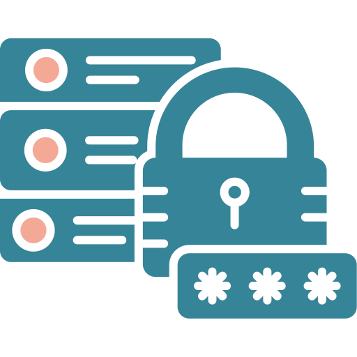 seguridad de la base de datos icono gratis