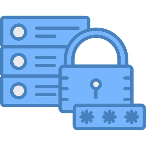 seguridad de la base de datos icono gratis