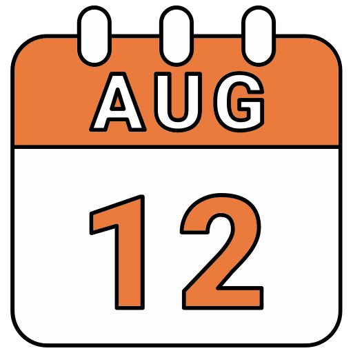 12. august kostenlos Icon 12. august kostenlos Icon