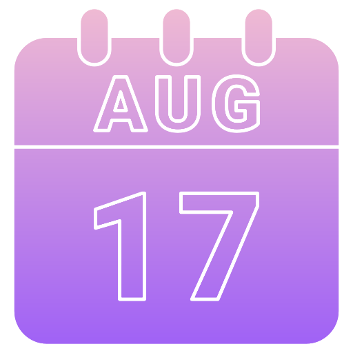 17 de agosto icono gratis