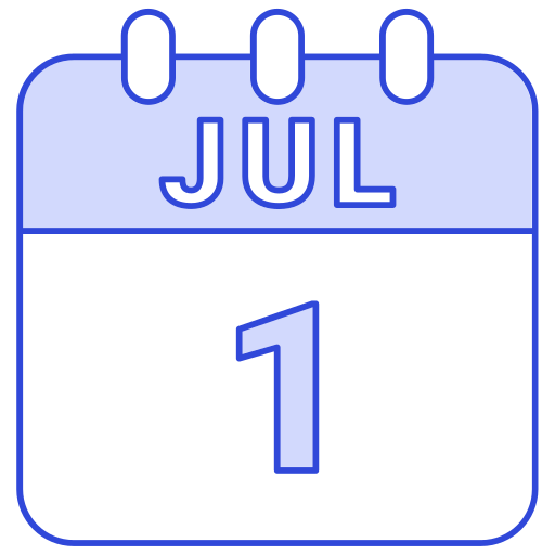 juillet Icône gratuit juillet Icône gratuit