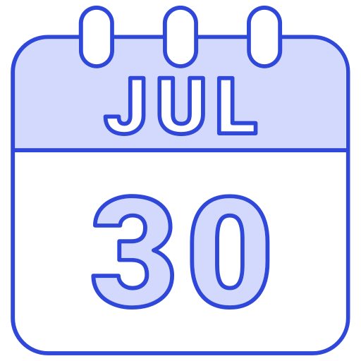 juillet Icône gratuit juillet Icône gratuit