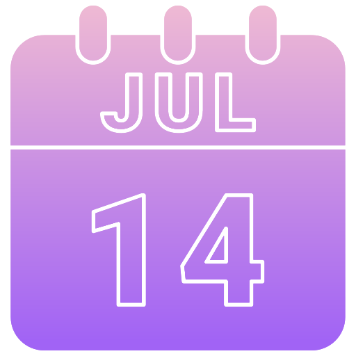 14 de julio icono gratis