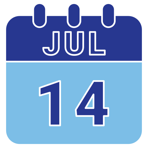 14 de julio icono gratis