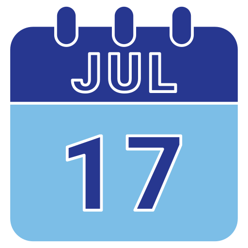 17 de julio icono gratis