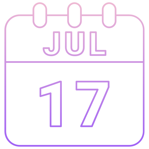 17 de julio icono gratis