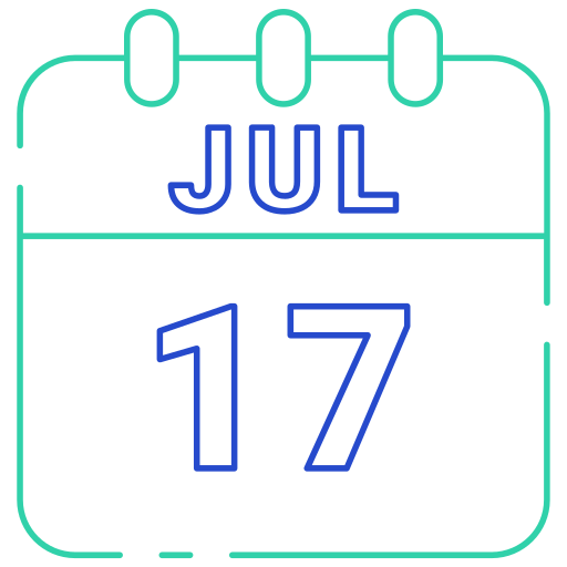 17 de julio icono gratis