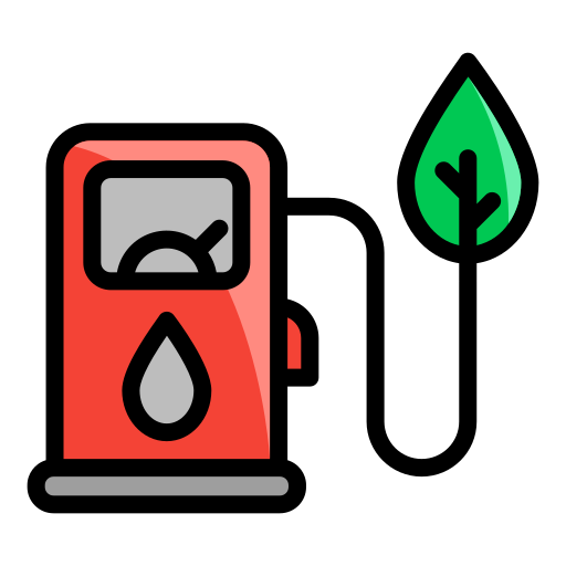 estación de combustible ecológica icono gratis